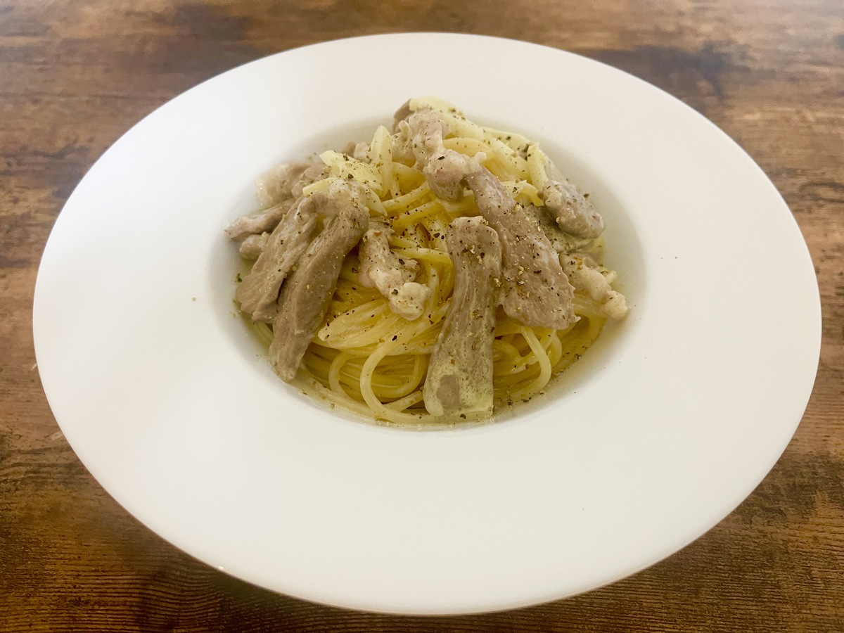 pork cream pasta